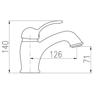 Смеситель для раковины Rav Slezak Labe L027.5KZ бронза